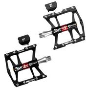 Rockbros Ultralight Aluminum Alloy MTB Pedals, 4-Bearing Flat Platform by Habicare