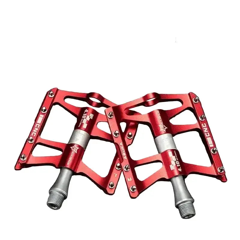 Rockbros Ultralight Aluminum Alloy MTB Pedals, 4-Bearing Flat Platform by Habicare