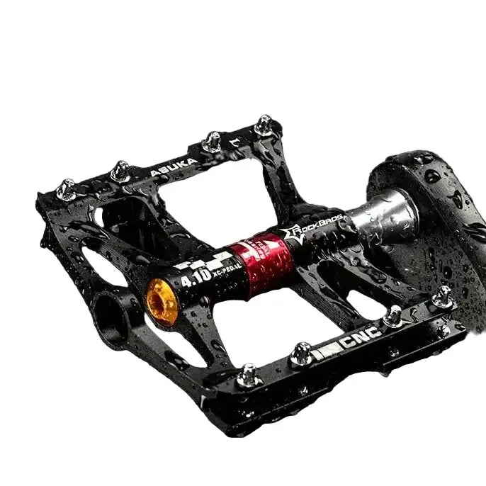 Rockbros Ultralight Aluminum Alloy MTB Pedals, 4-Bearing Flat Platform by Habicare