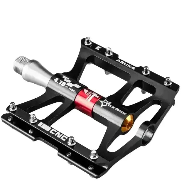 Rockbros Ultralight Aluminum Alloy MTB Pedals, 4-Bearing Flat Platform by Habicare