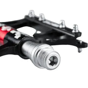 Rockbros Ultralight Aluminum Alloy MTB Pedals, 4-Bearing Flat Platform by Habicare