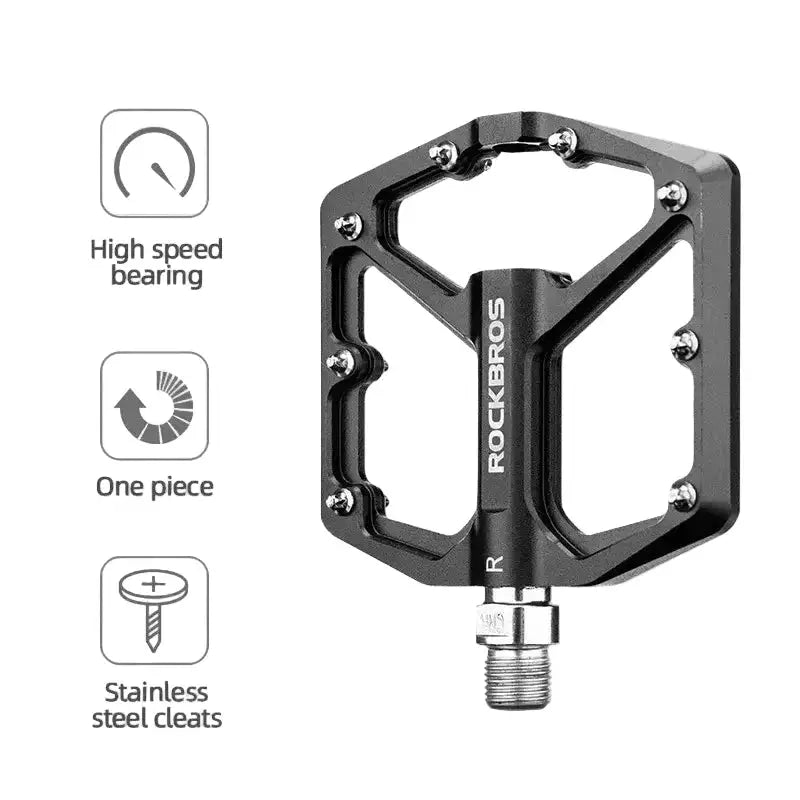 Rockbros Ultralight Aluminum Alloy MTB Pedals, Sealed Bearing by Habicare