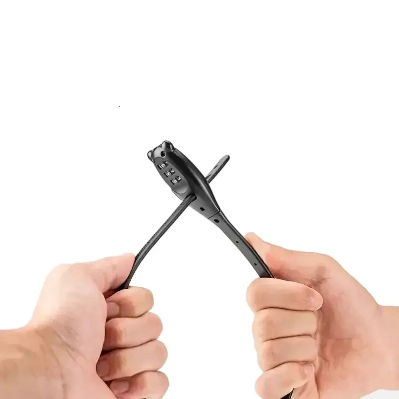 Rockbros Adjustable Zinc Alloy Cable Lock with Password by Habicare