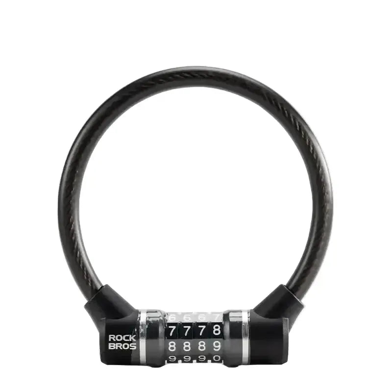 Rockbros 4-Digit Combination Steel Cable Bicycle Lock by Habicare