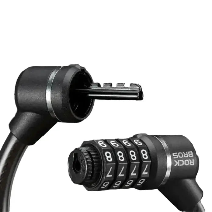 Rockbros 4-Digit Combination Steel Cable Bicycle Lock by Habicare