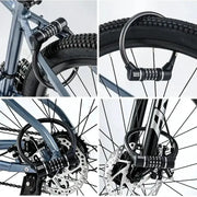Rockbros 4-Digit Combination Steel Cable Bicycle Lock by Habicare