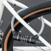 Rockbros 4-Digit Combination Steel Cable Bicycle Lock by Habicare