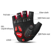 Habicare Half-Finger Cycling Gloves with GEL Padding, Shockproof Non-Slip (different types available) Half-Finger Cycling Gloves with GEL Padding, Shockproof Non-Slip (different types available)