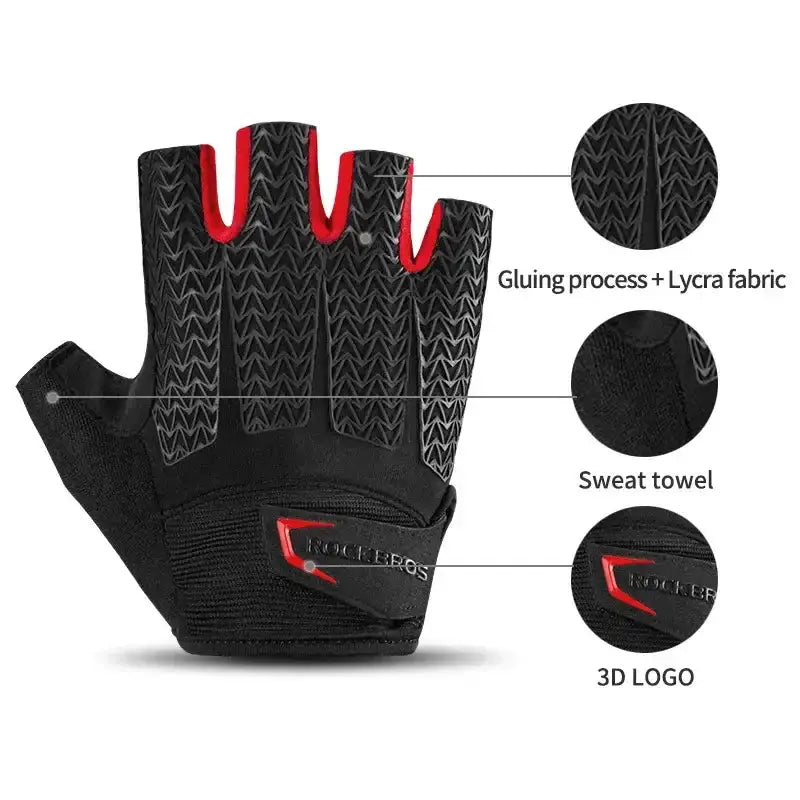 Habicare Half-Finger Cycling Gloves with GEL Padding, Shockproof Non-Slip (different types available) Half-Finger Cycling Gloves with GEL Padding, Shockproof Non-Slip (different types available)