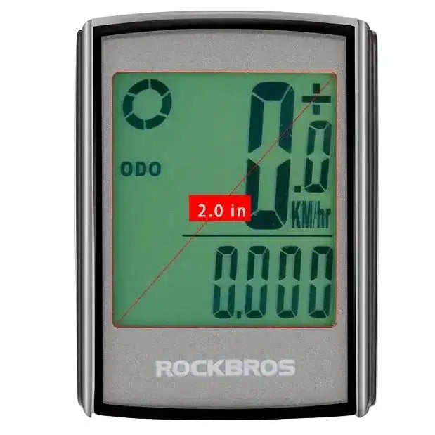 Waterproof Wireless Bicycle Computer with LCD Backlight, Speedometer & Odometer by Habicare