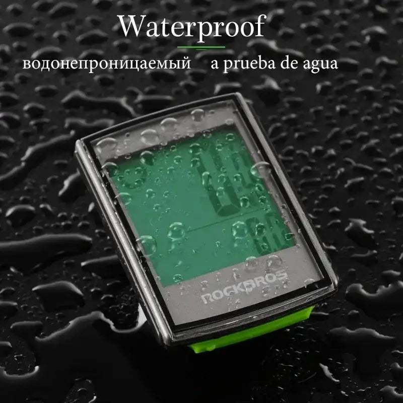 Waterproof Wireless Bicycle Computer with LCD Backlight, Speedometer & Odometer by Habicare