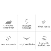 Habicare Waterproof Cycling Raincoat, Breathable Windproof Reflective Waterproof Cycling Raincoat, Breathable Windproof Reflective