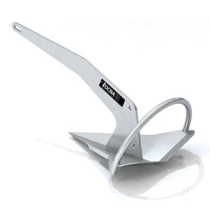 40kg Rocna Boat Anchor shown from the side, featuring durable design and innovative shape for strong holding power.