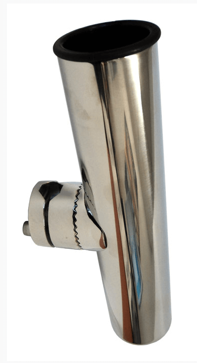 Rod Holder Rail Mount – 316 Stainless Steel features a durable stainless design for secure rod placement.