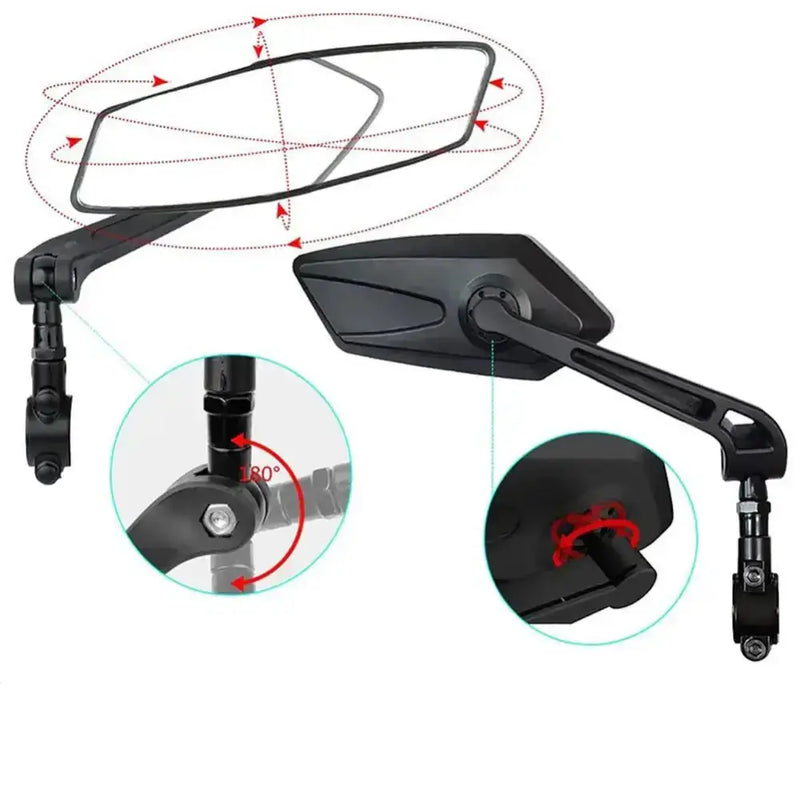Rotatable Bicycle Handlebar Mirror by Habicare