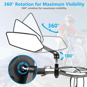 Rotatable Bicycle Handlebar Mirror by Habicare