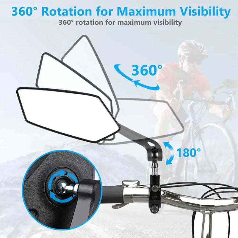 Rotatable Bicycle Handlebar Mirror by Habicare
