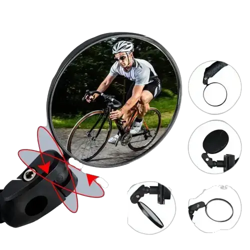 Rotating Bicycle Rearview Mirror (1pc & 2pcs) by Habicare
