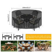 Round Waterproof Patio Furniture Cover – Anti-UV, Windproof (different sizes available) by Habicare