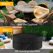 Round Waterproof Patio Furniture Cover – Anti-UV, Windproof (different sizes available) by Habicare