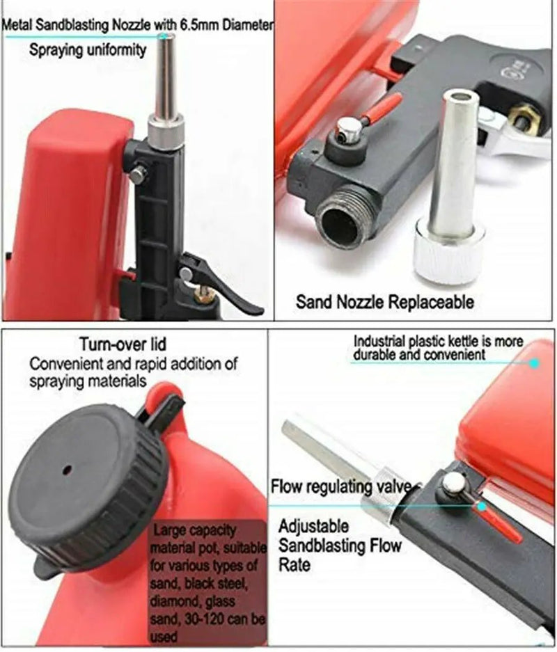 Sandblasting Gun Rust Removal Sand Blaster by salelink.co.nz