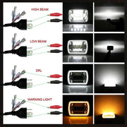 5x7" 7x6" Inch LED Headlights Hi/Lo Beam DRL For Toyota Hilux Jeep Truck 1 Pair by salelink.co.nz