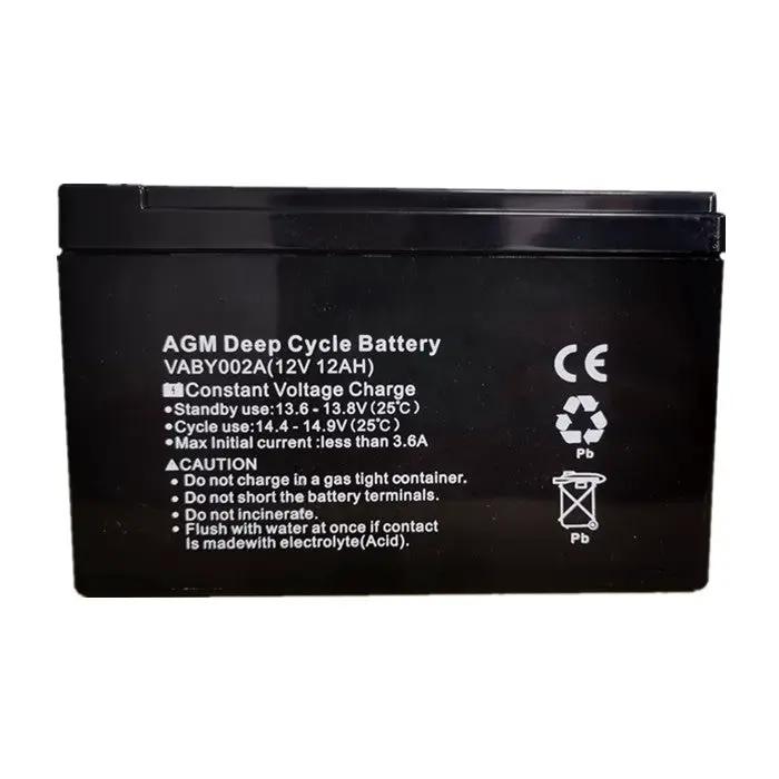 12V 12AH AMP Hour Battery AGM SLA Deep Cycle Dual Fridge Solar Power 12 Volt by salelink.co.nz