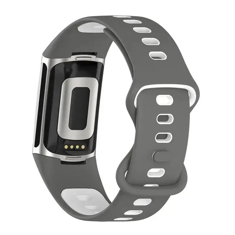 Rubber Sport Strap for the Fitbit Charge 5/6 Series (available in 21 colours) by Habicare