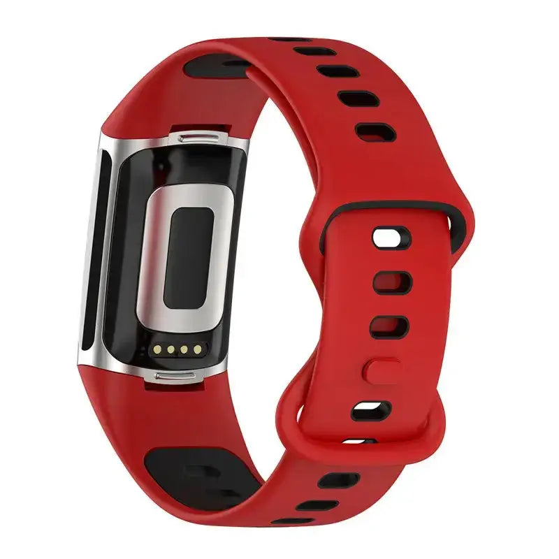 Rubber Sport Strap for the Fitbit Charge 5/6 Series (available in 21 colours) by Habicare