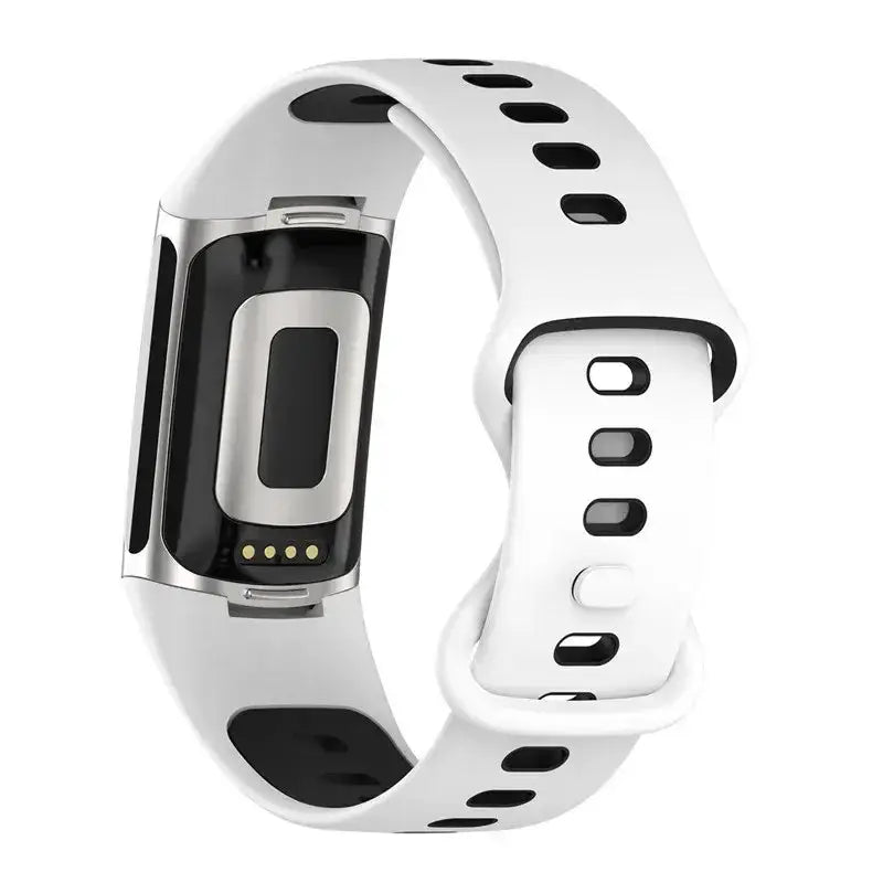 Rubber Sport Strap for the Fitbit Charge 5/6 Series (available in 21 colours) by Habicare