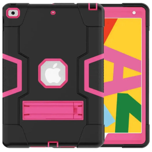 Rugged Case for iPad Series (Black & Rose Red) by Habicare