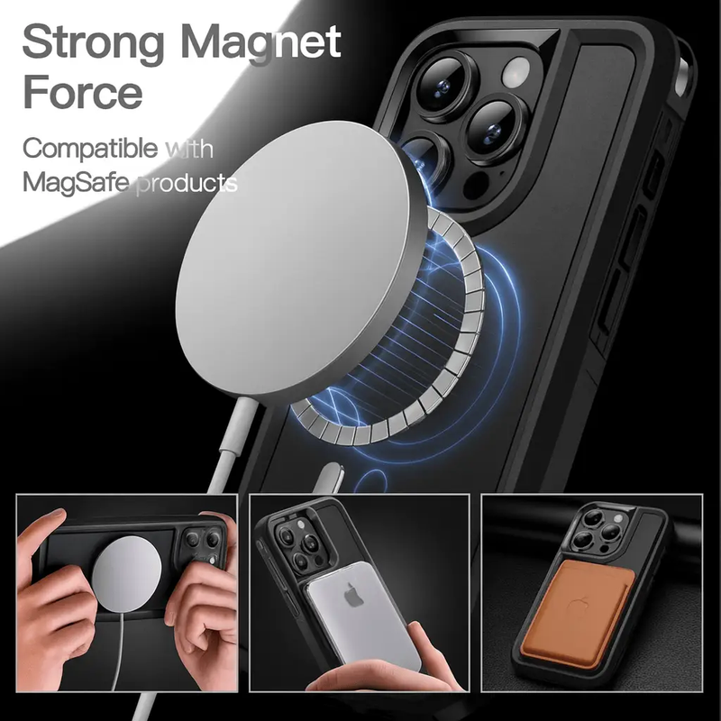 iPhone 14 Pro MagSafe Case – Rugged Shockproof Heavy Duty Cover by techplus