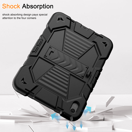techplus Rugged iPad 11th Gen 10.9 Inch Case Shockproof With Stand Pencil Holder Black TechPlus Rugged iPad 11th Gen Case 10.9 With Stand