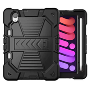 iPad Mini 6 / Mini 7 Rugged Case – Shockproof Cover, Stand & Pencil Holder by techplus