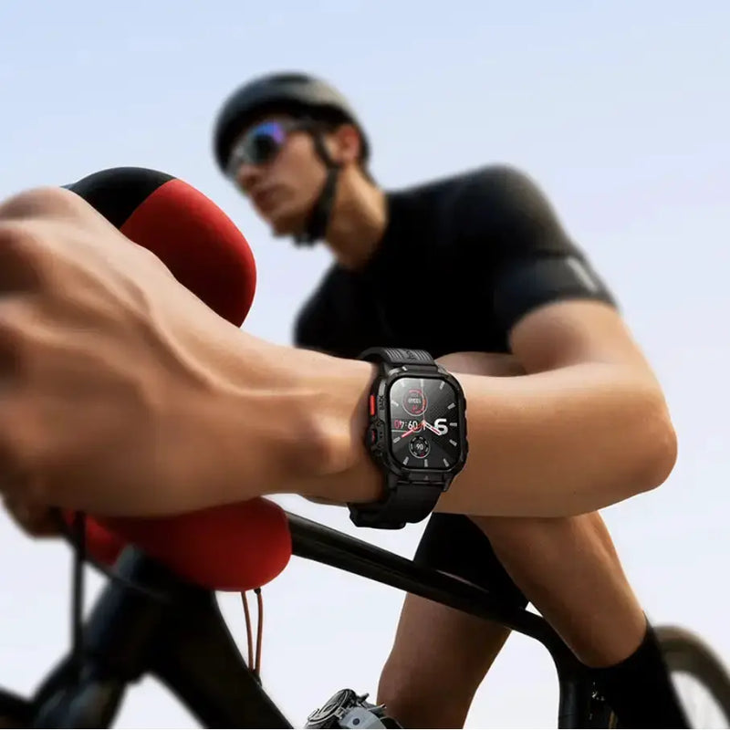 techplus Rugged Outdoor GPS Smartwatch with Bluetooth Calling, 1.95" HD Display (Y45) Y45 Rugged GPS Smartwatch With Bluetooth Calling