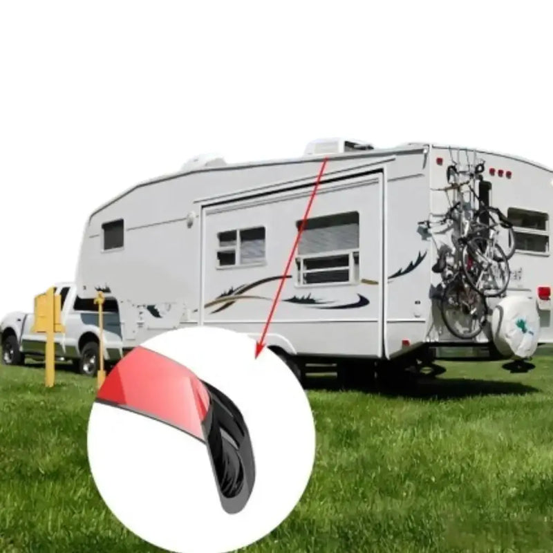 RV / Caravan Roof Rainwater Gutter PVC (available in Black & White) by Habicare