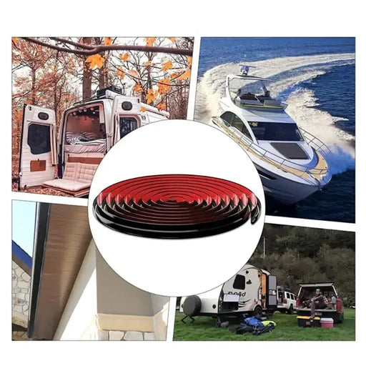 RV / Caravan Roof Rainwater Gutter PVC (available in Black & White) by Habicare
