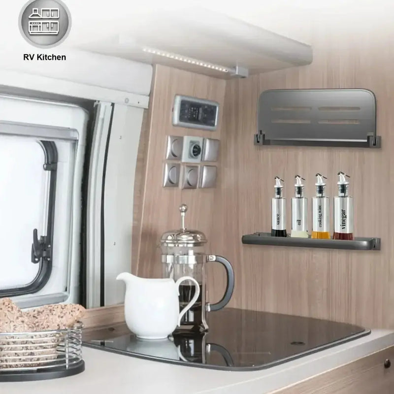 RV Foldable Wall Storage Shelf Rack by Habicare