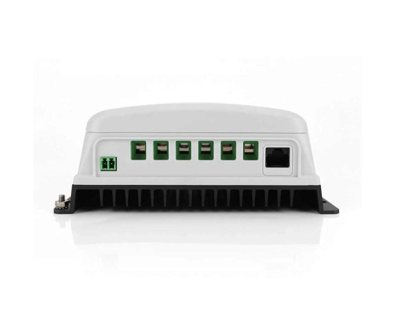 Solar Controller MPPT 20A (Xtra2210N) showing multiple connection ports on the back panel.