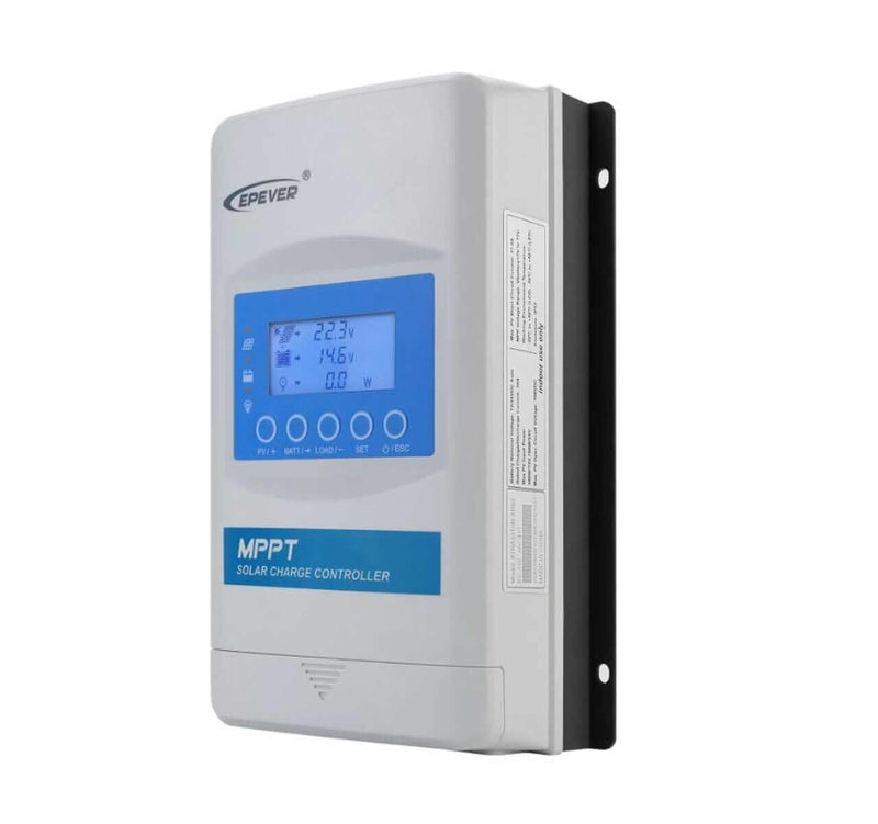 Solar Controller MPPT 40A: advanced charge controller with display for maximizing energy from PV systems.