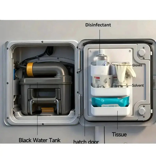 RV Toilet Door Storage Pocket by Habicare