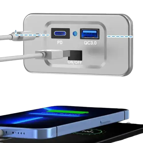 RV USB PD QC3 Fast Charging Outlet (different models available) by Habicare