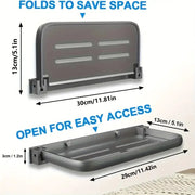 RV Wall-Mount Foldable Aluminum Storage Shelves by Habicare