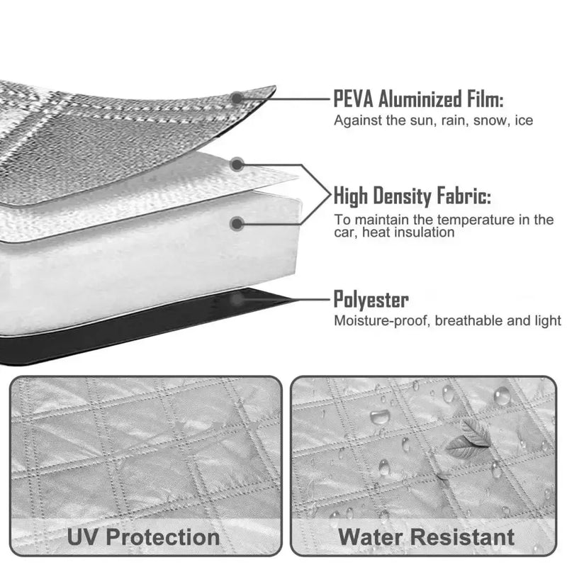 RV Windshield Sunshade Cover – Heat Insulation & UV Protection by Habicare