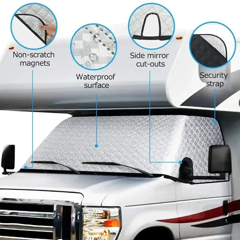 RV Windshield Sunshade Cover – Heat Insulation & UV Protection by Habicare
