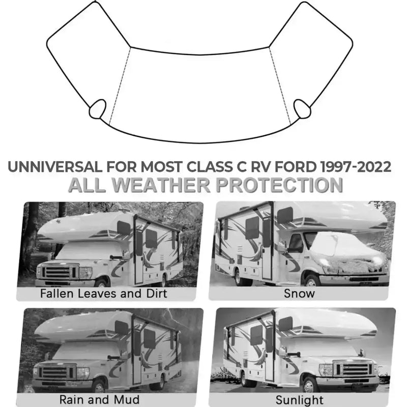 RV Windshield Sunshade Cover – Heat Insulation & UV Protection by Habicare