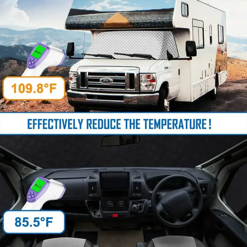 RV Windshield Sunshade Cover – Heat Insulation & UV Protection by Habicare