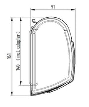 5200 ThuleWall Awning Grey 4.5m long diagram showing dimensions and design features.