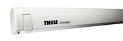 Thule 5200 Awning Sapphire Blue - 4.5m close-up of the Omnistor components for outdoor living.