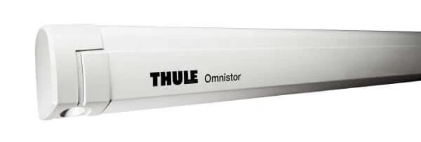 Thule 5200 Awning Sapphire Blue - 4.5m close-up of the Omnistor components for outdoor living.